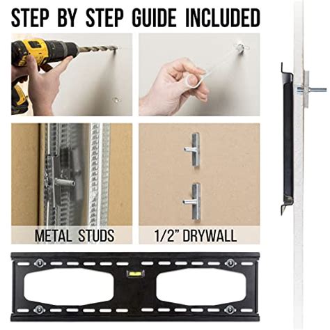 mount tv bracket metal stud|elephant anchors for tv mount.